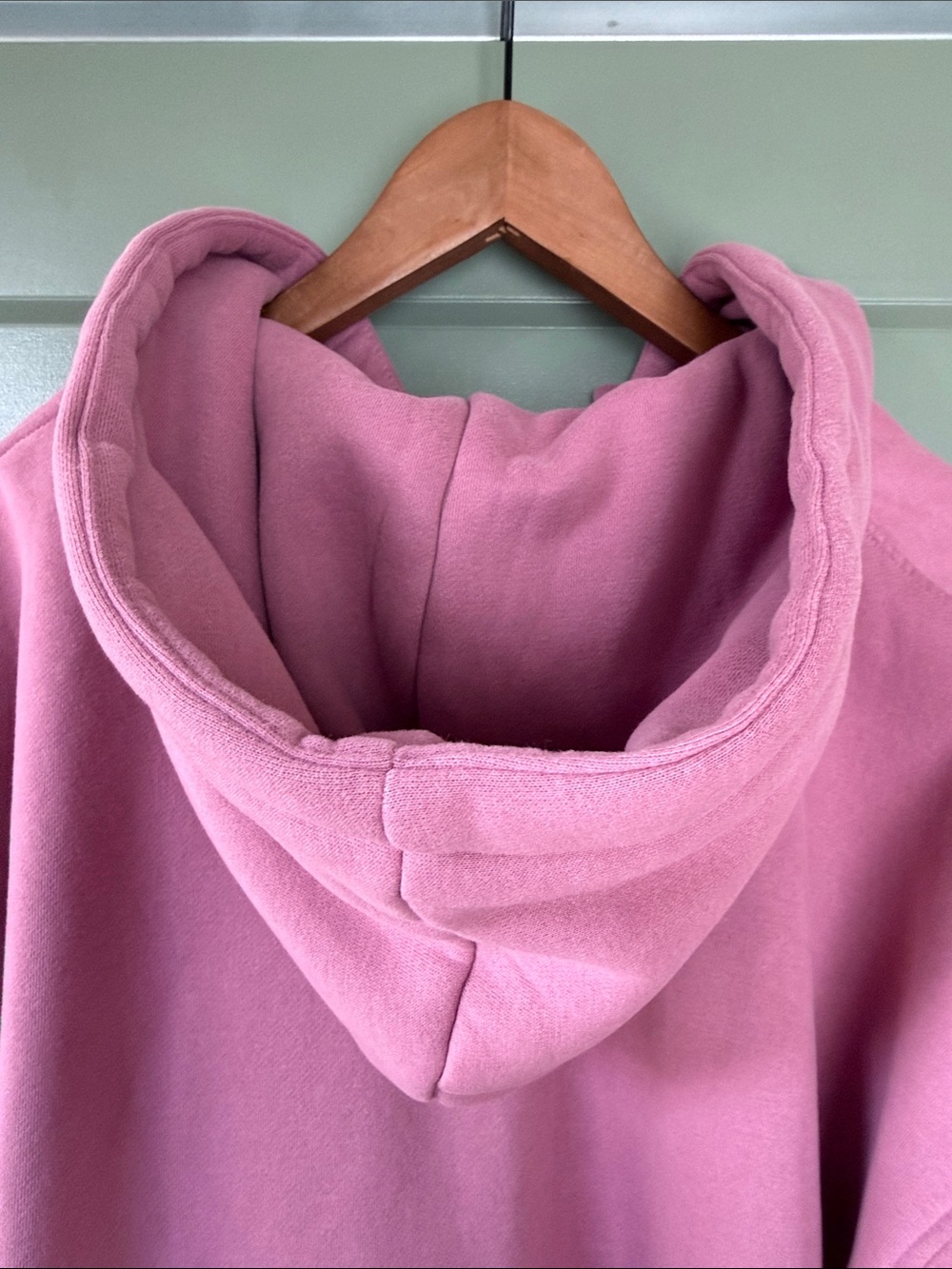 Women’s Dusty Rose Hooded Sweatshirt Size Large - Picture 7 of 10